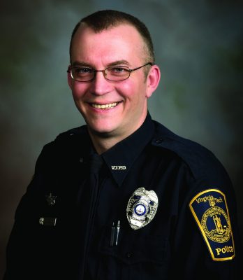 Virginia Tech Police Officer Geof Allen.